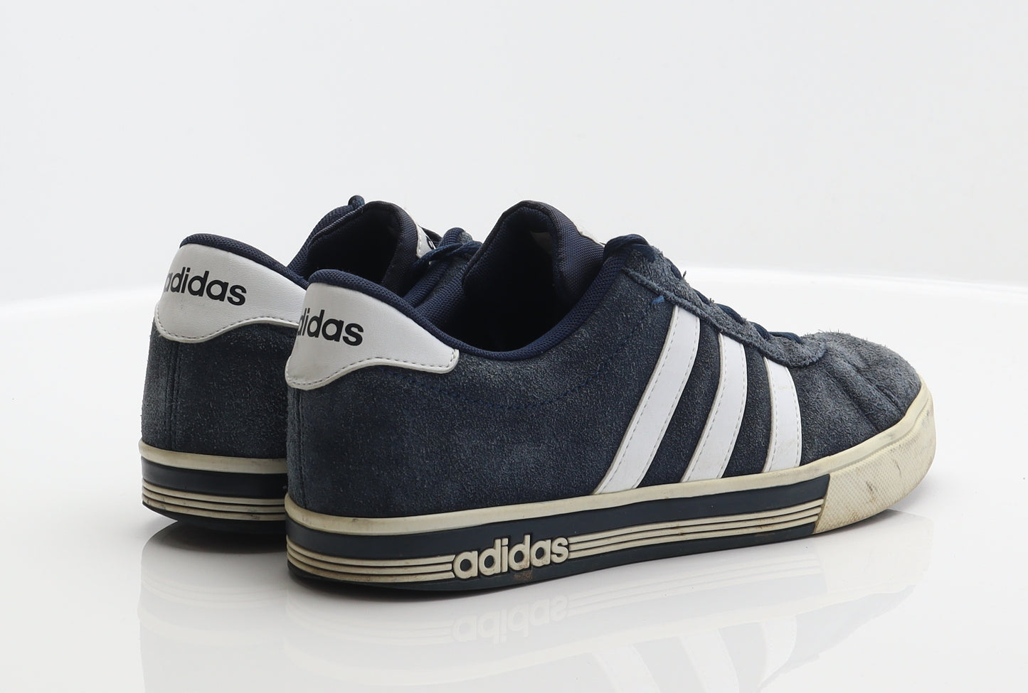 adidas Mens Blue Striped Polyester Trainer UK 8.5