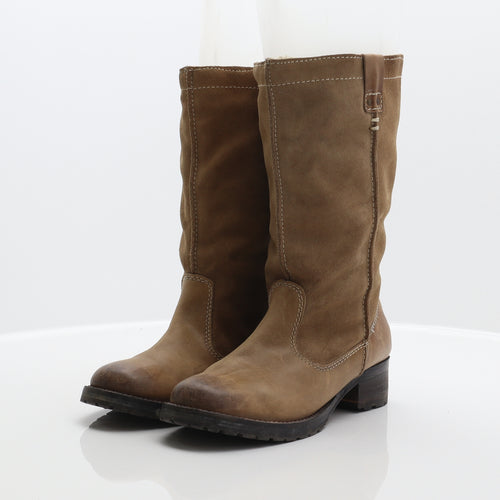 Fat Face Womens Brown Leather Cowboy Boot UK 5 38