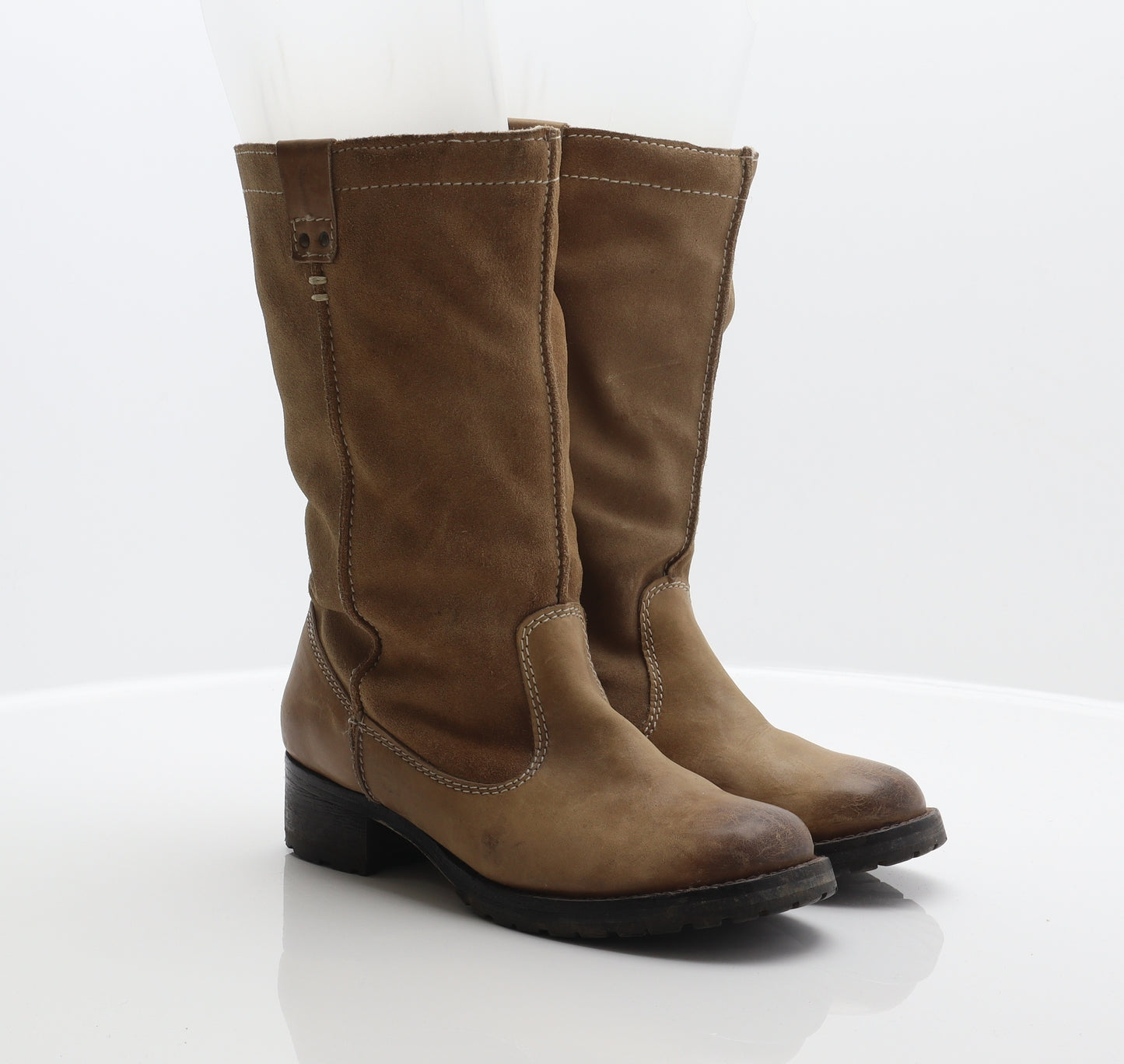 Fat Face Womens Brown Leather Cowboy Boot UK 5 38