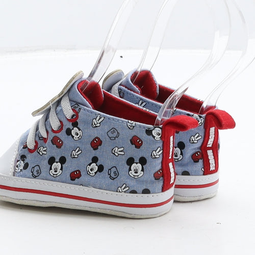 Disney Unisex Baby & Toddler Beige Geometric Fabric Sneaker Trainer UK 6-12 Months - Mickey Mouse thumbs up