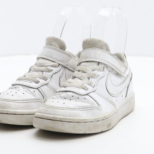 Nike Girls White Leather Trainer UK 11 28