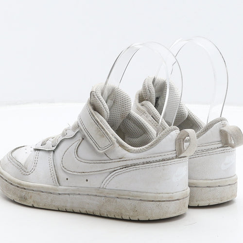 Nike Girls White Leather Trainer UK 11 28