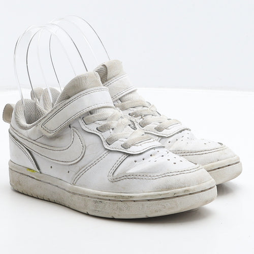 Nike Girls White Leather Trainer UK 11 28