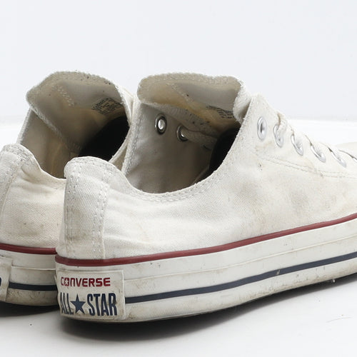 Converse Mens White Fabric Trainer UK 8