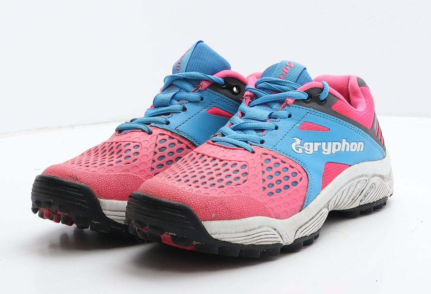 Gryphon Womens Pink Geometric Fabric Trainer UK 6.5 39