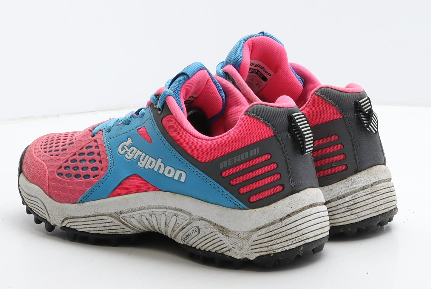 Gryphon Womens Pink Geometric Fabric Trainer UK 6.5 39