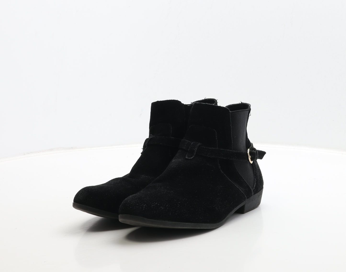 Dunnes Stores Womens Black Suede Chelsea Boot UK 6 39