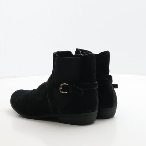 Dunnes Stores Womens Black Suede Chelsea Boot UK 6 39