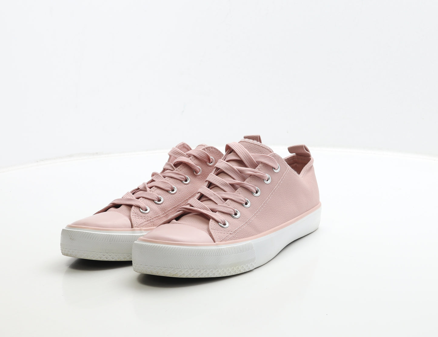 Primark Womens Pink Leather Trainer UK 7 40