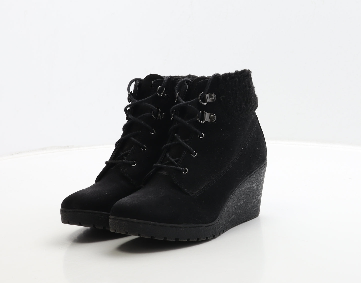 New Look Girls Black Suede Bootie Boot UK 3 36 - 915 Generation
