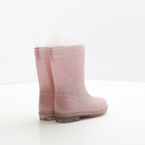 Primark Girls Pink Rubber Wellies Boot UK 7 24