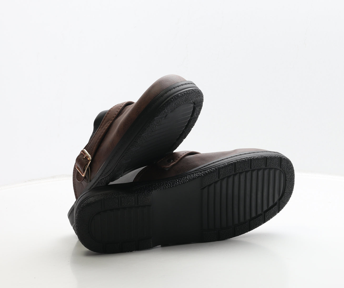 Preworn Womens Brown Leather Slip On Sandal UK 8 42