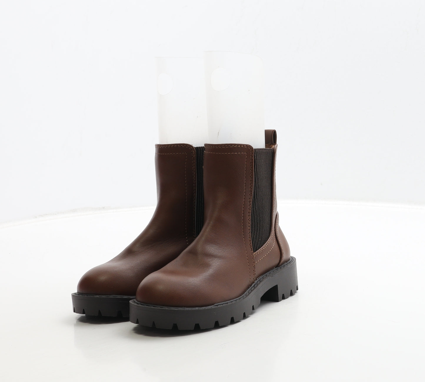 Matalan Girls Brown Leather Chelsea Boot UK 10 28