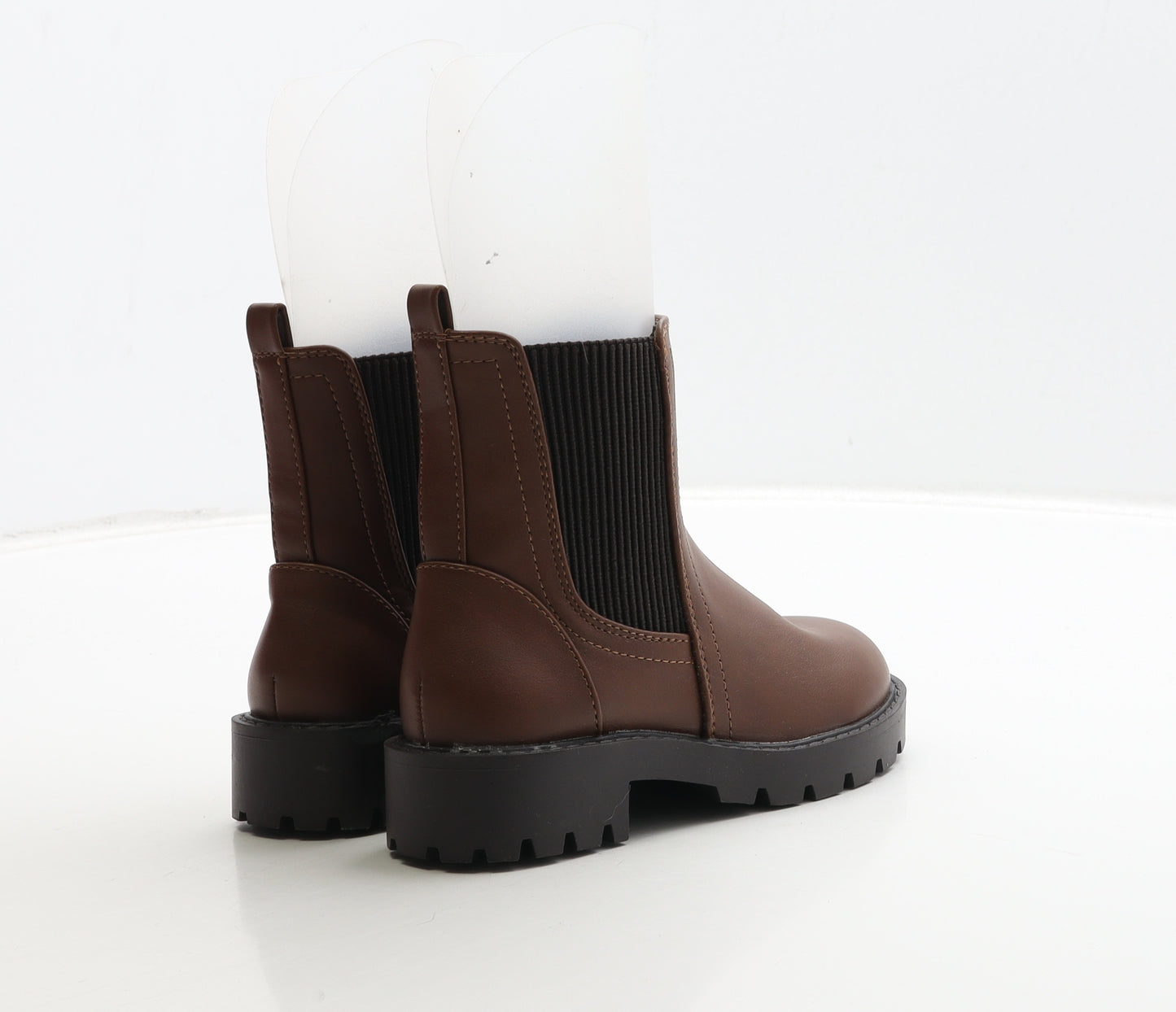 Matalan Girls Brown Leather Chelsea Boot UK 10 28