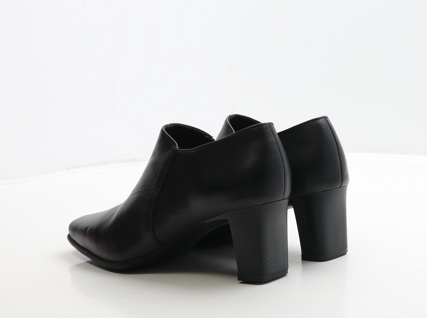 Soleflex Womens Black Leather Bootie Boot UK 6 39