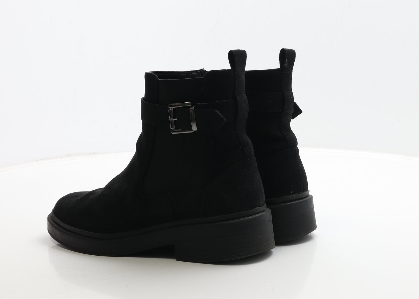 NEXT Womens Black Suede Chelsea Boot UK 5.5 38.5