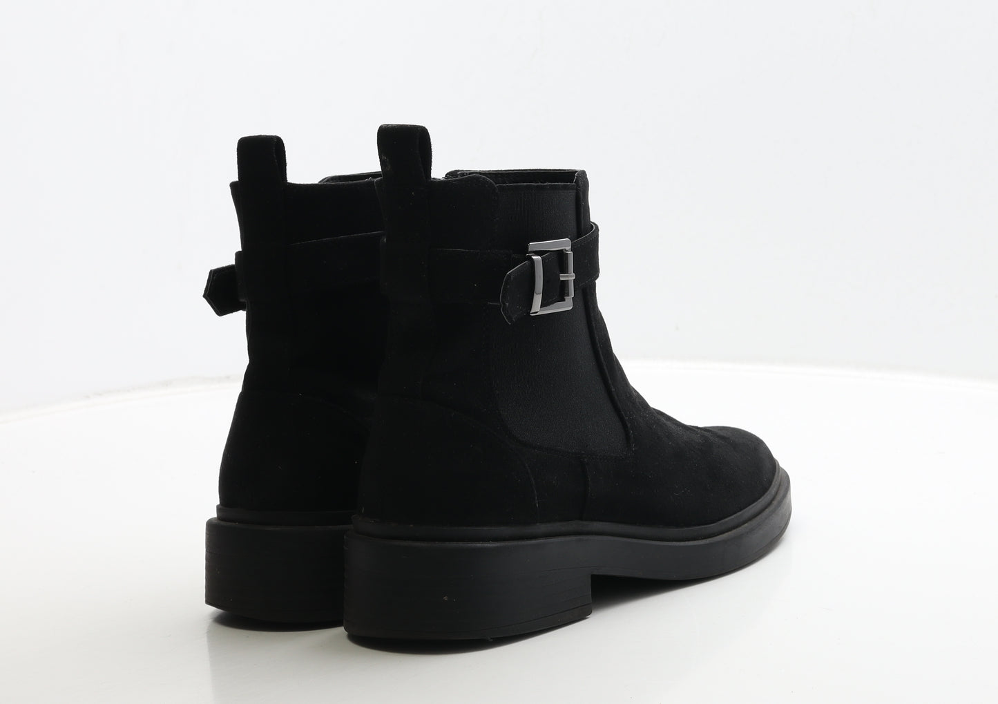 NEXT Womens Black Suede Chelsea Boot UK 5.5 38.5