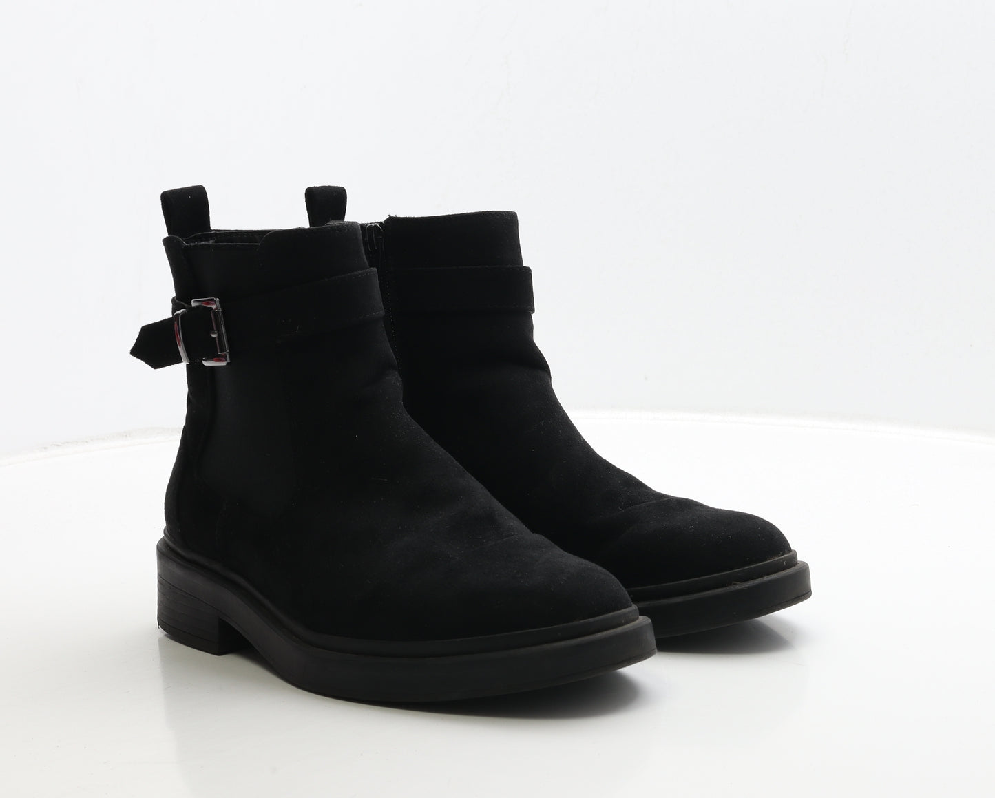 NEXT Womens Black Suede Chelsea Boot UK 5.5 38.5