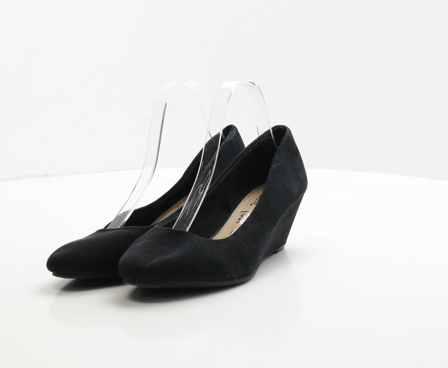 George Womens Black Suede Court Heel UK 6.5 40