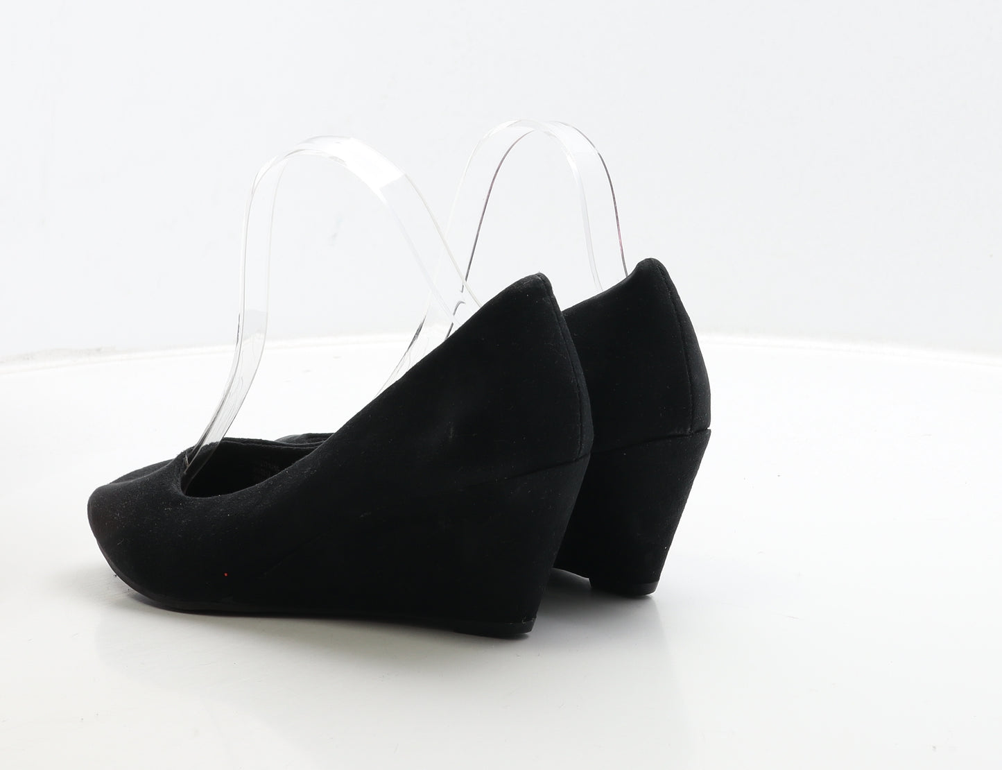 George Womens Black Suede Court Heel UK 6.5 40