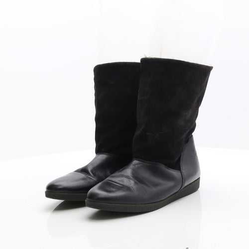 Soxone Womens Black Synthetic Shearling Style Boot UK 6.5 40