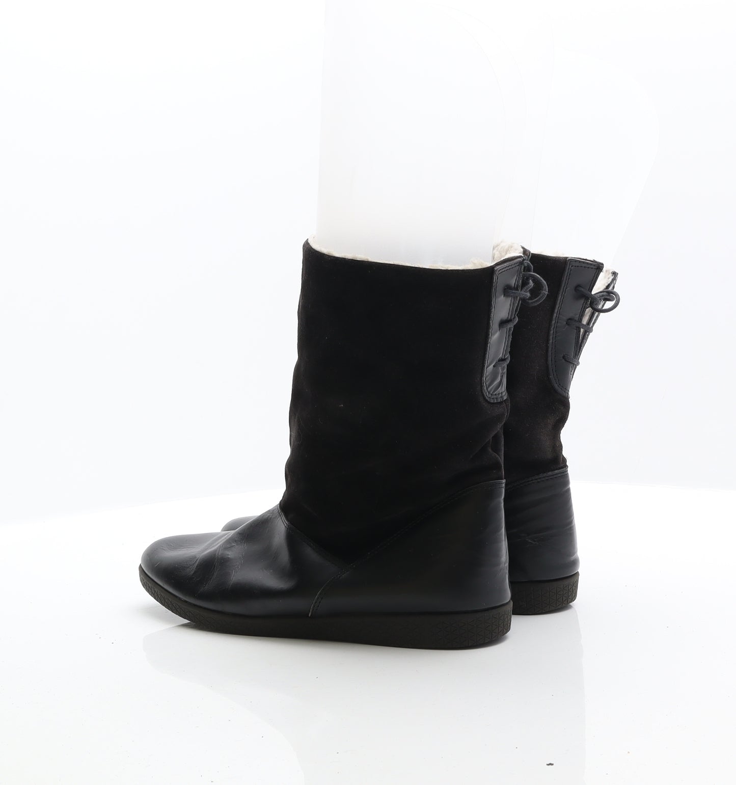 Soxone Womens Black Synthetic Shearling Style Boot UK 6.5 40