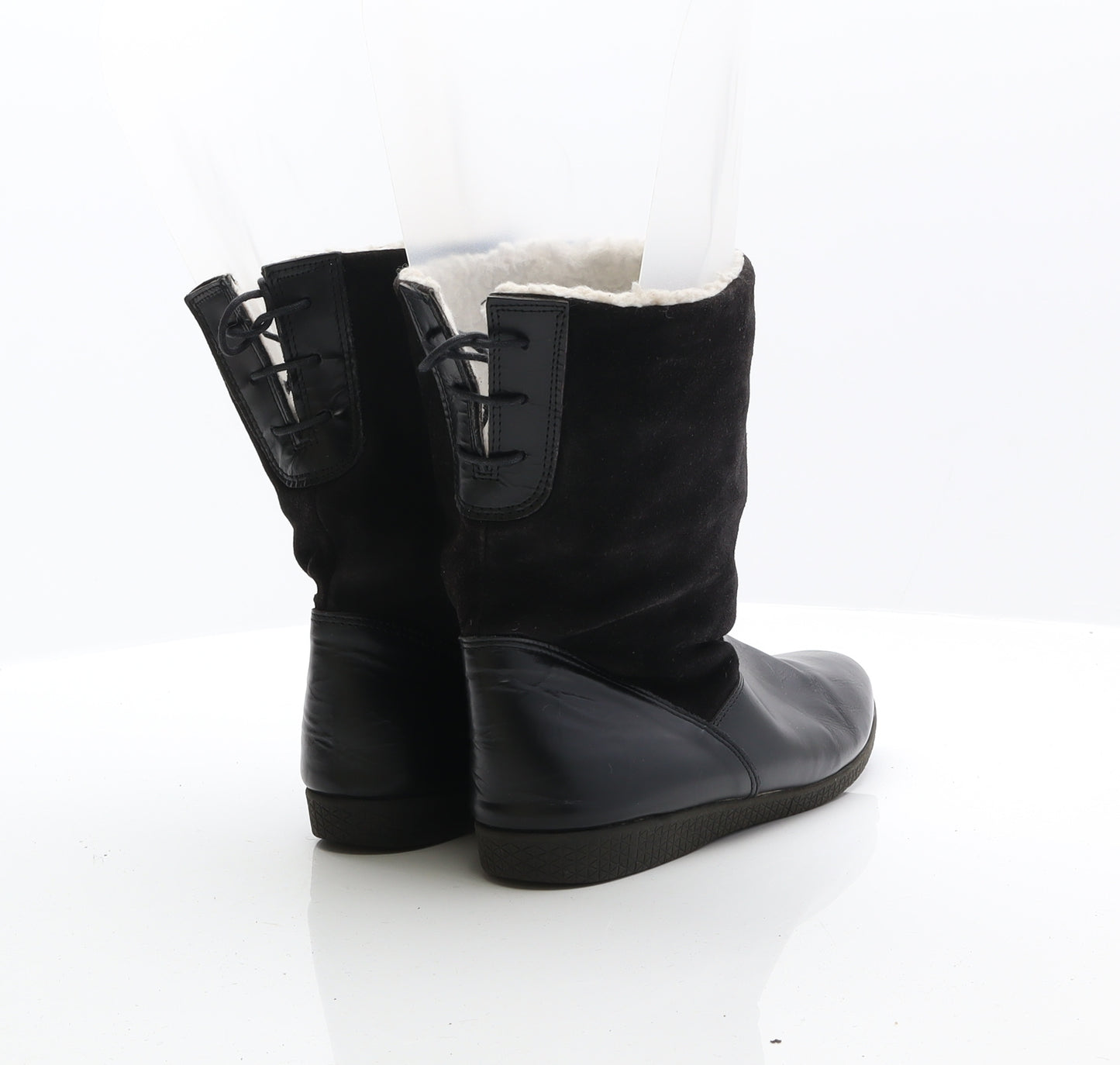 Soxone Womens Black Synthetic Shearling Style Boot UK 6.5 40