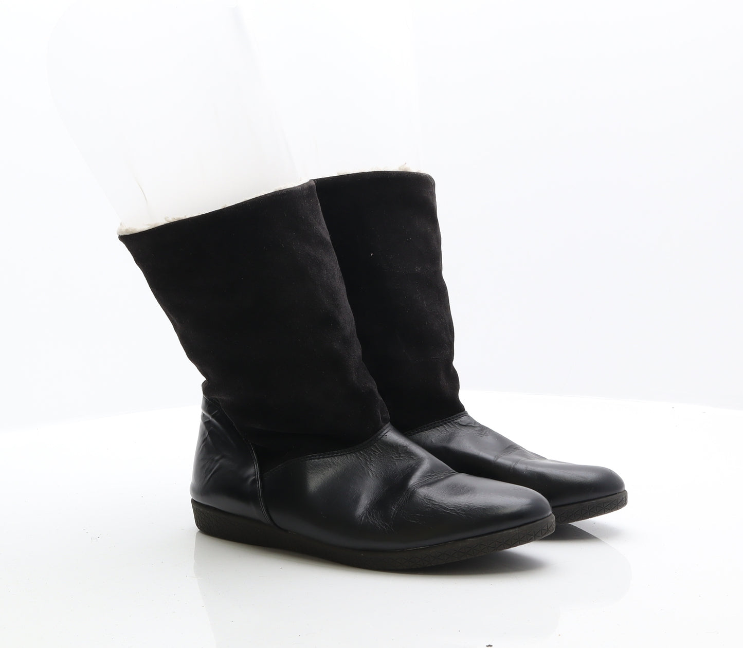 Soxone Womens Black Synthetic Shearling Style Boot UK 6.5 40