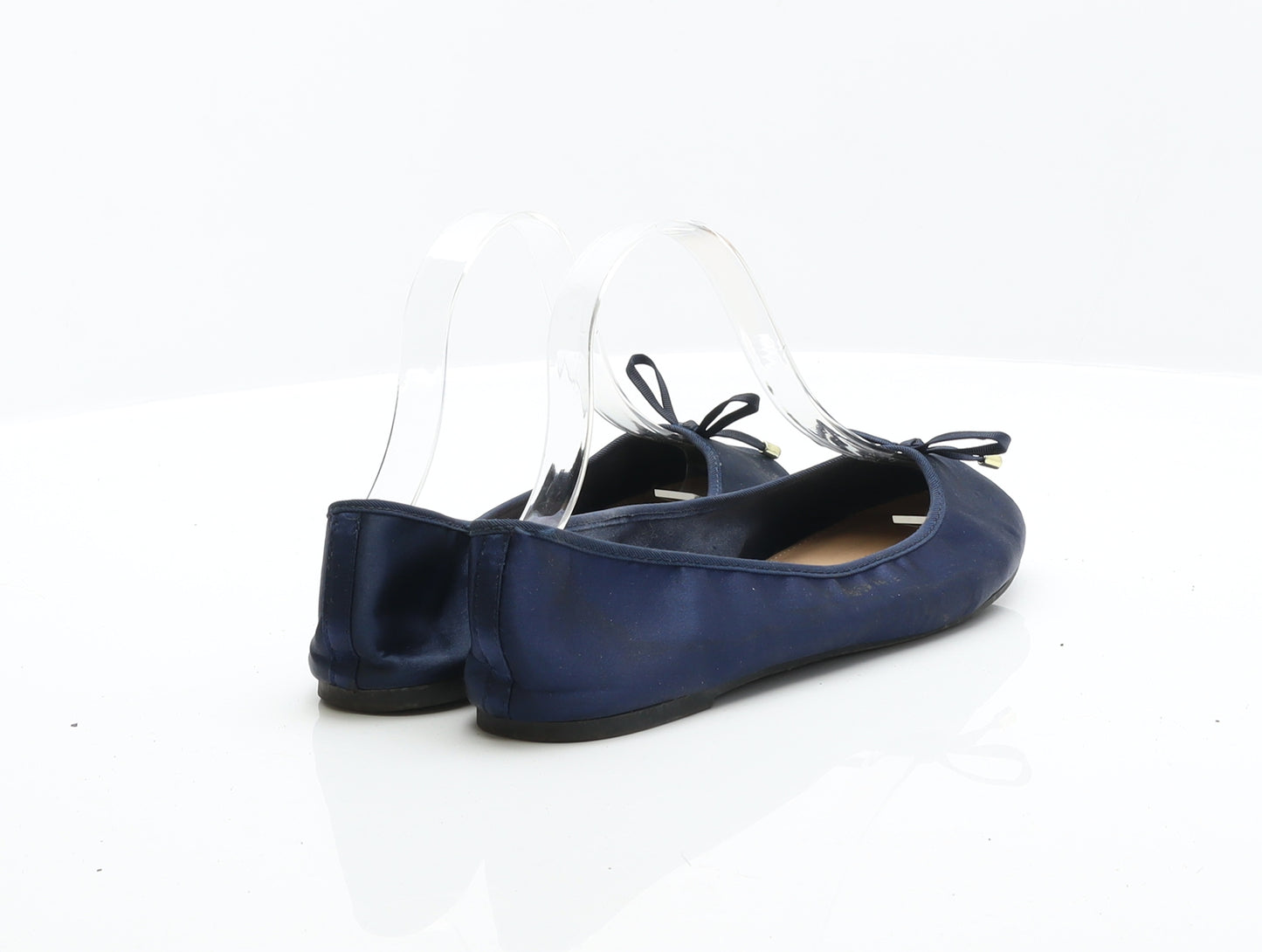 George Womens Blue Synthetic Ballet Flat UK 6