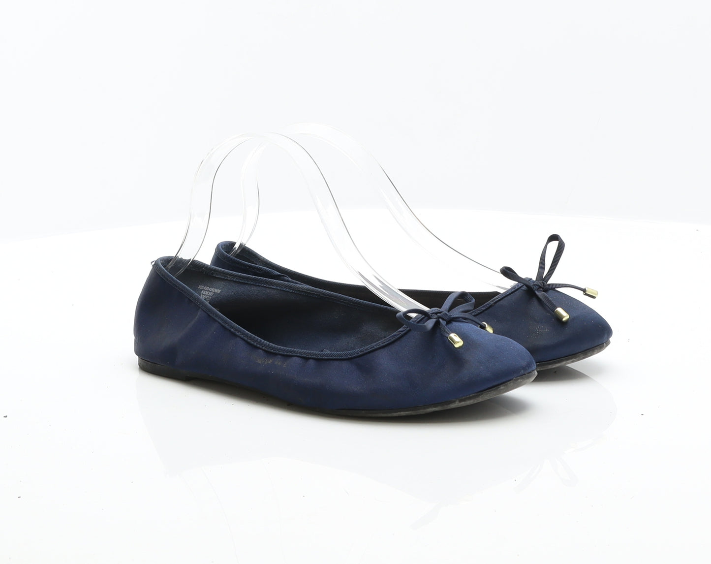 George Womens Blue Synthetic Ballet Flat UK 6