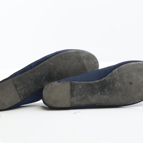 George Womens Blue Synthetic Ballet Flat UK 6