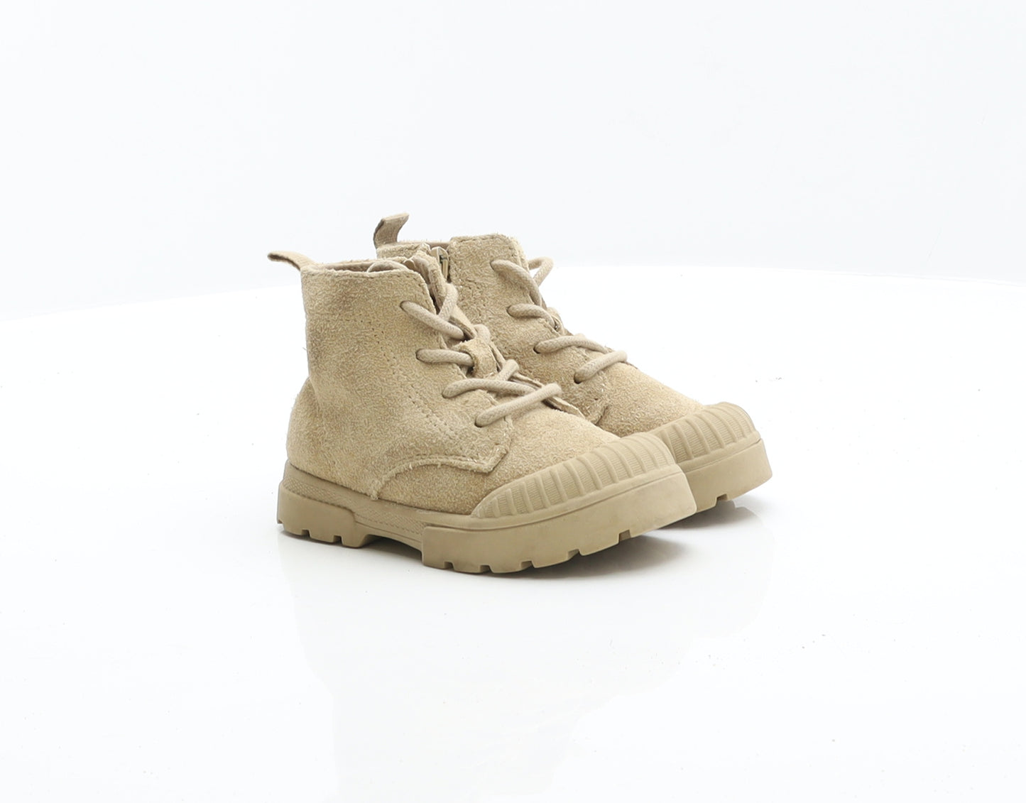 Zara Boys Beige Biker Boot UK 4.5