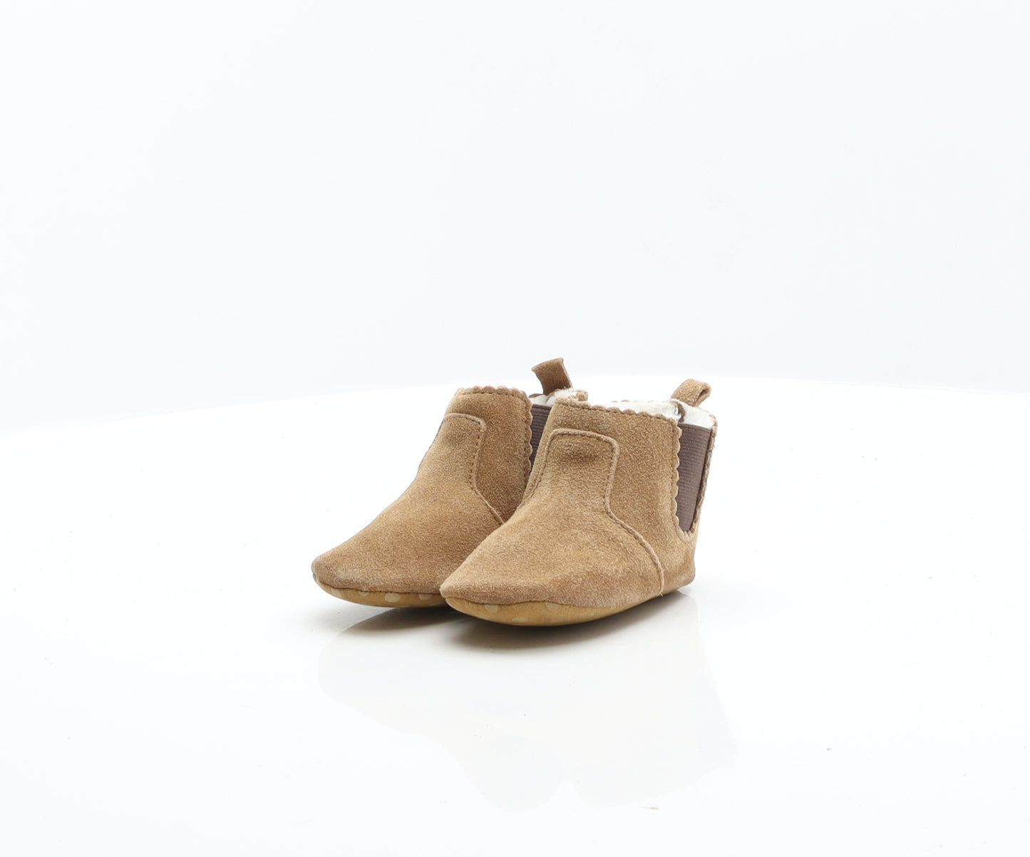 NEXT Girls Brown Suede Chelsea Boot UK 6-12 Months