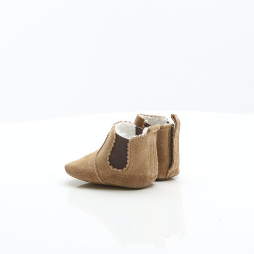 NEXT Girls Brown Suede Chelsea Boot UK 6-12 Months