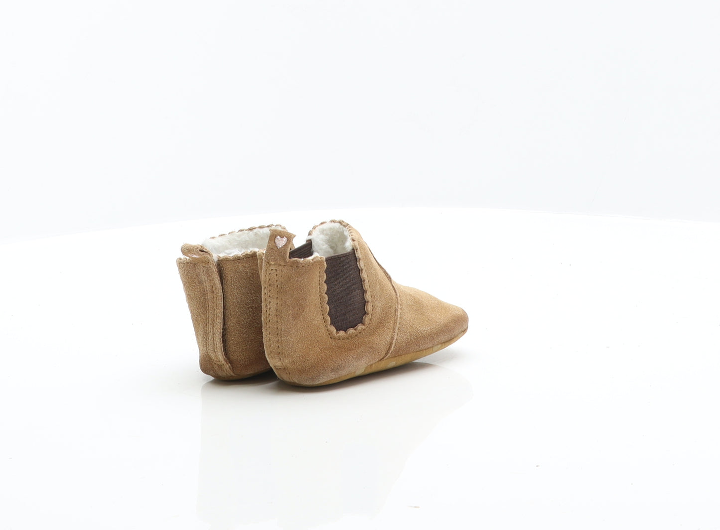 NEXT Girls Brown Suede Chelsea Boot UK 6-12 Months