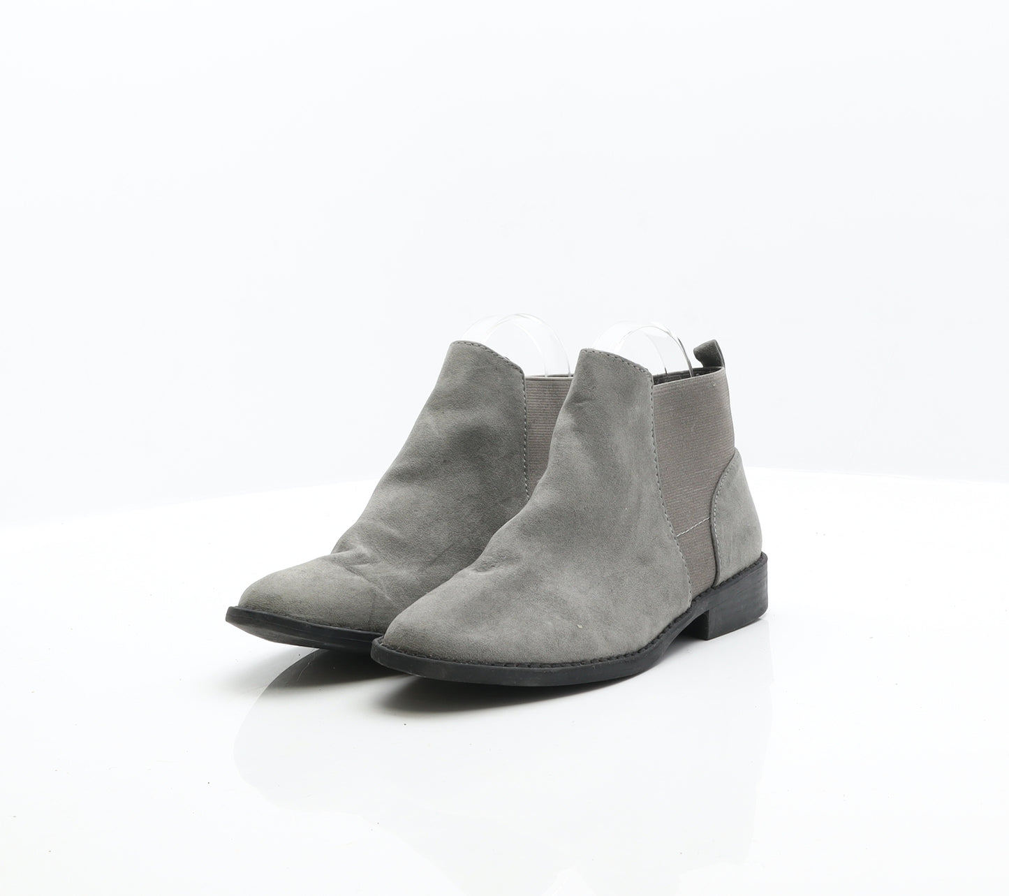 Primark Womens Grey Suede Chelsea Boot UK 4 37