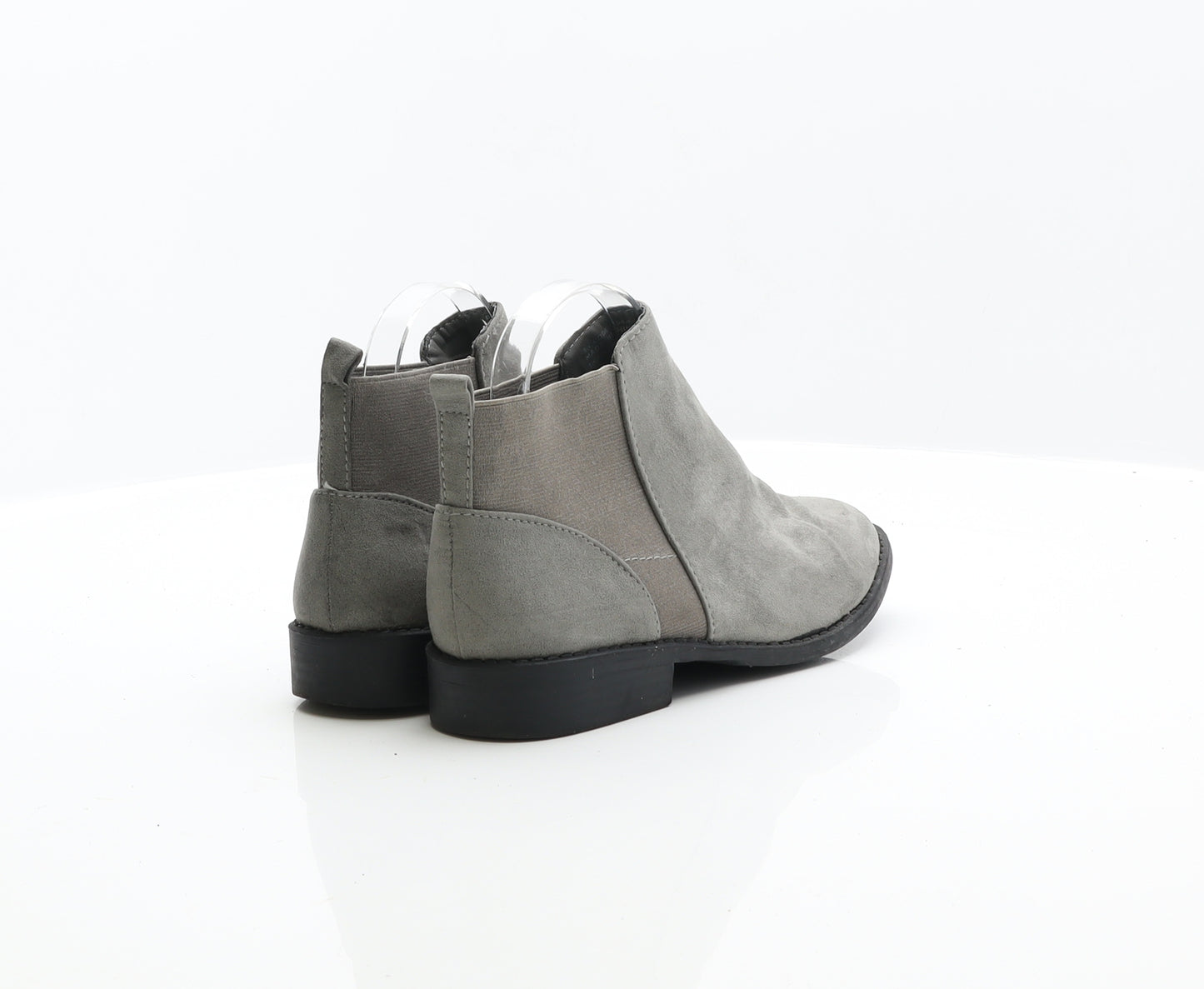 Primark Womens Grey Suede Chelsea Boot UK 4 37