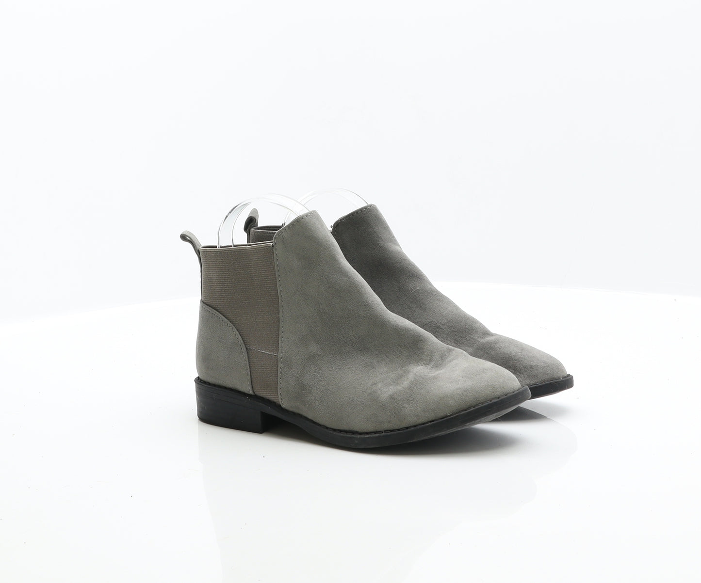 Primark Womens Grey Suede Chelsea Boot UK 4 37