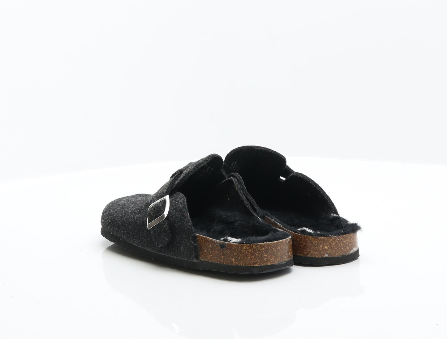 Primark Boys Black Fabric Mule Slipper UK 5 38