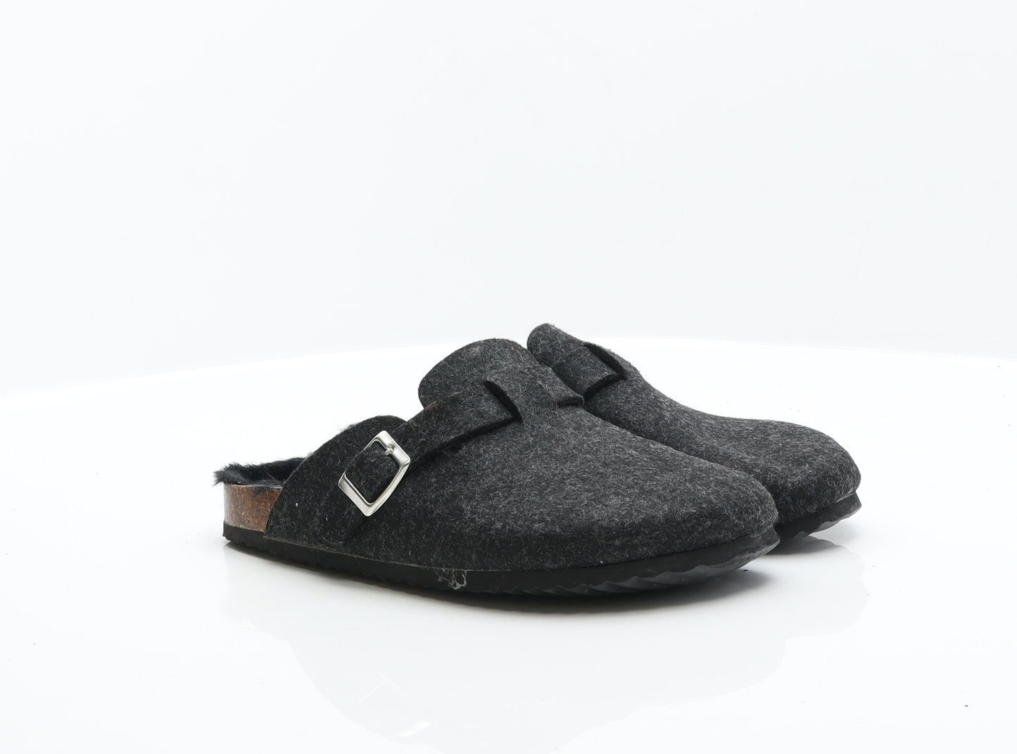 Primark Boys Black Fabric Mule Slipper UK 5 38