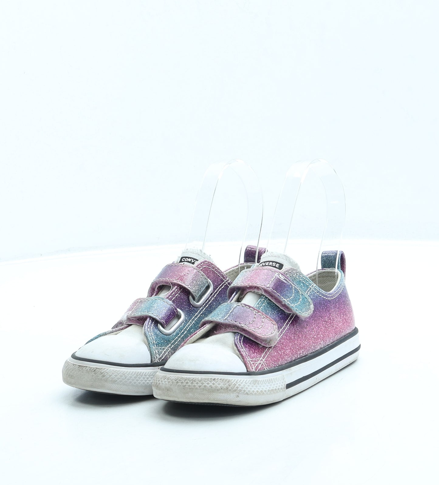 Converse Girls Multicoloured Tie Dye Leather Trainer UK 9