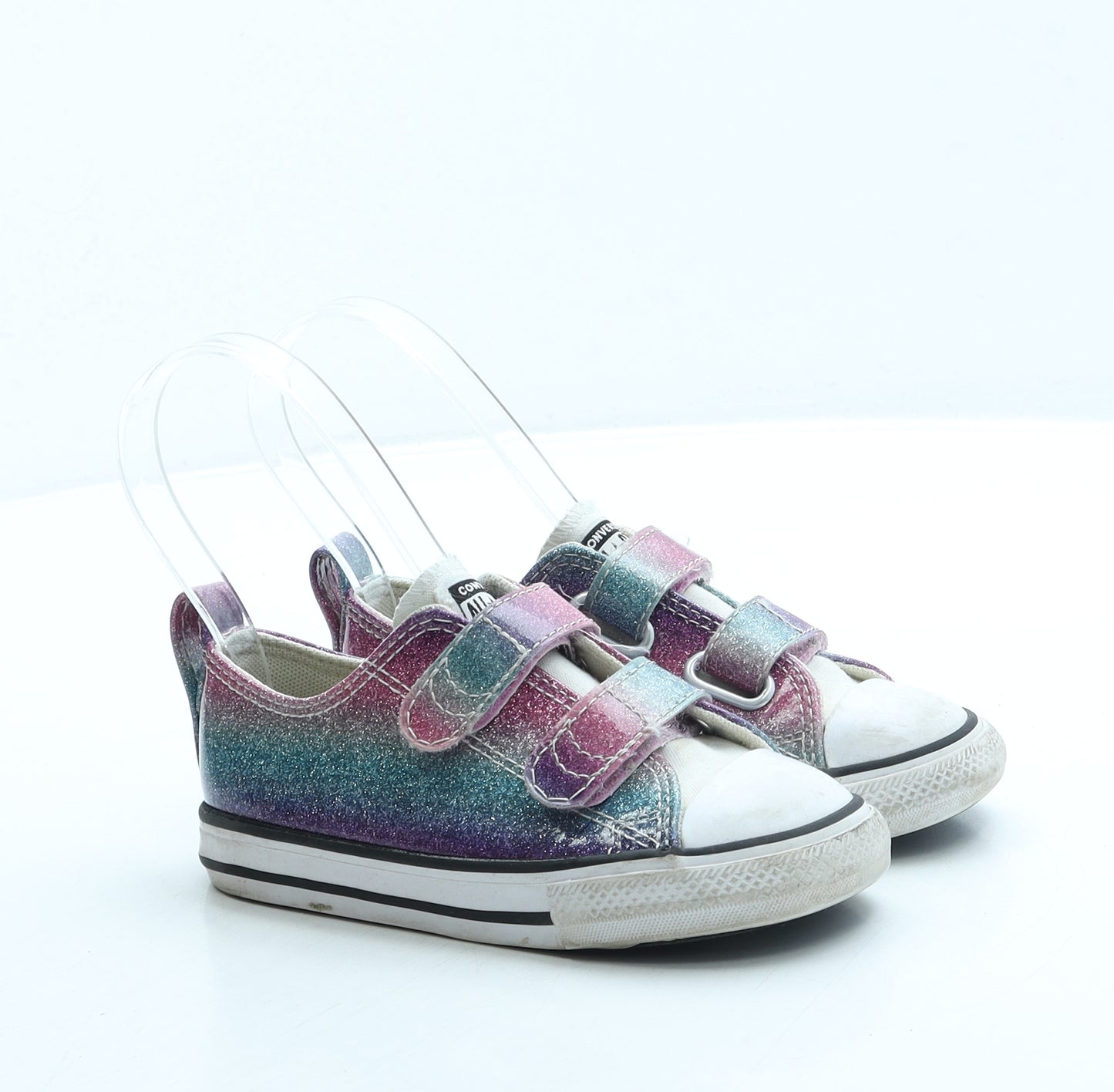 Converse Girls Multicoloured Tie Dye Leather Trainer UK 9