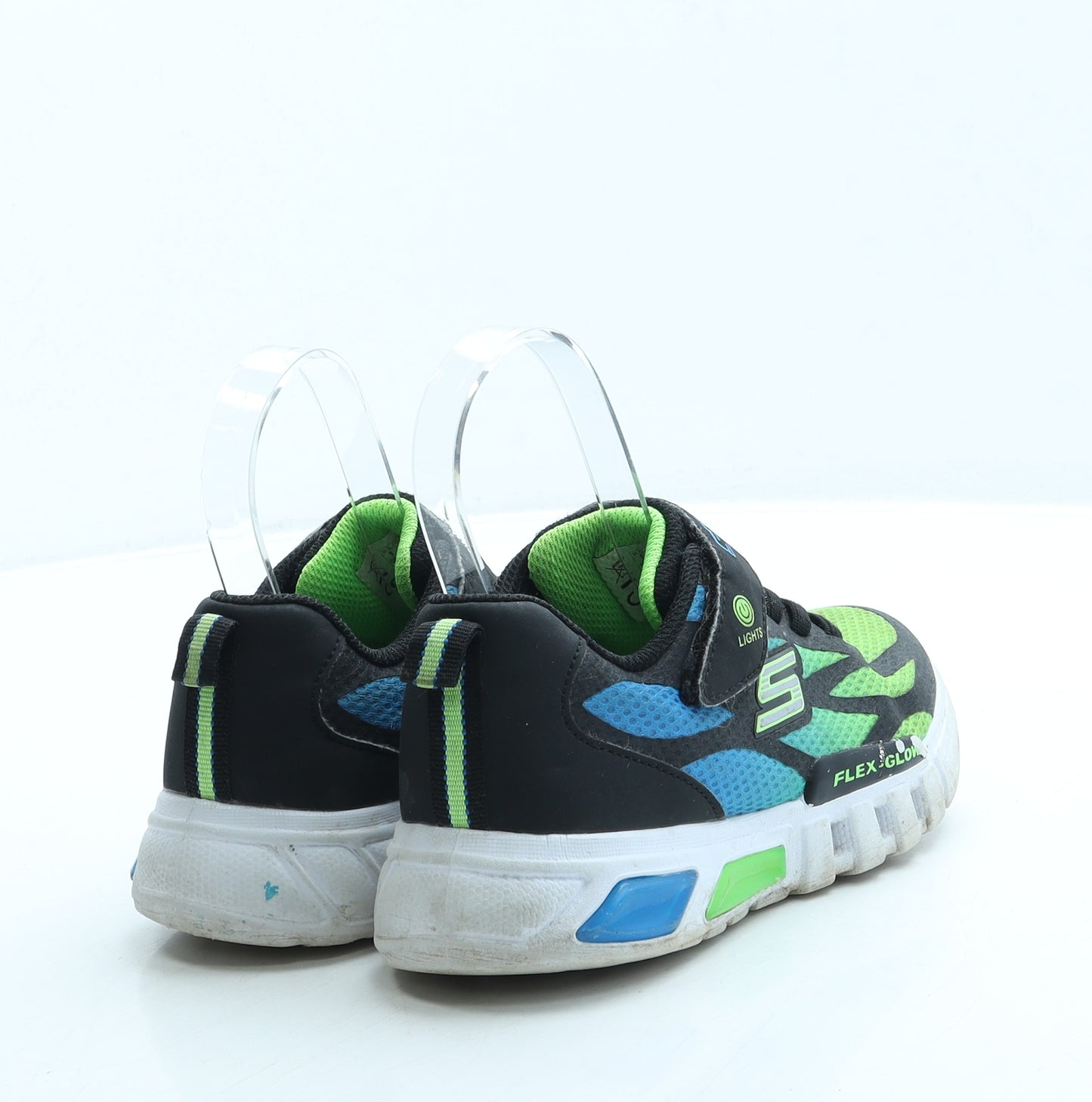 Skechers Boys Black Polyester Trainer UK 13 32