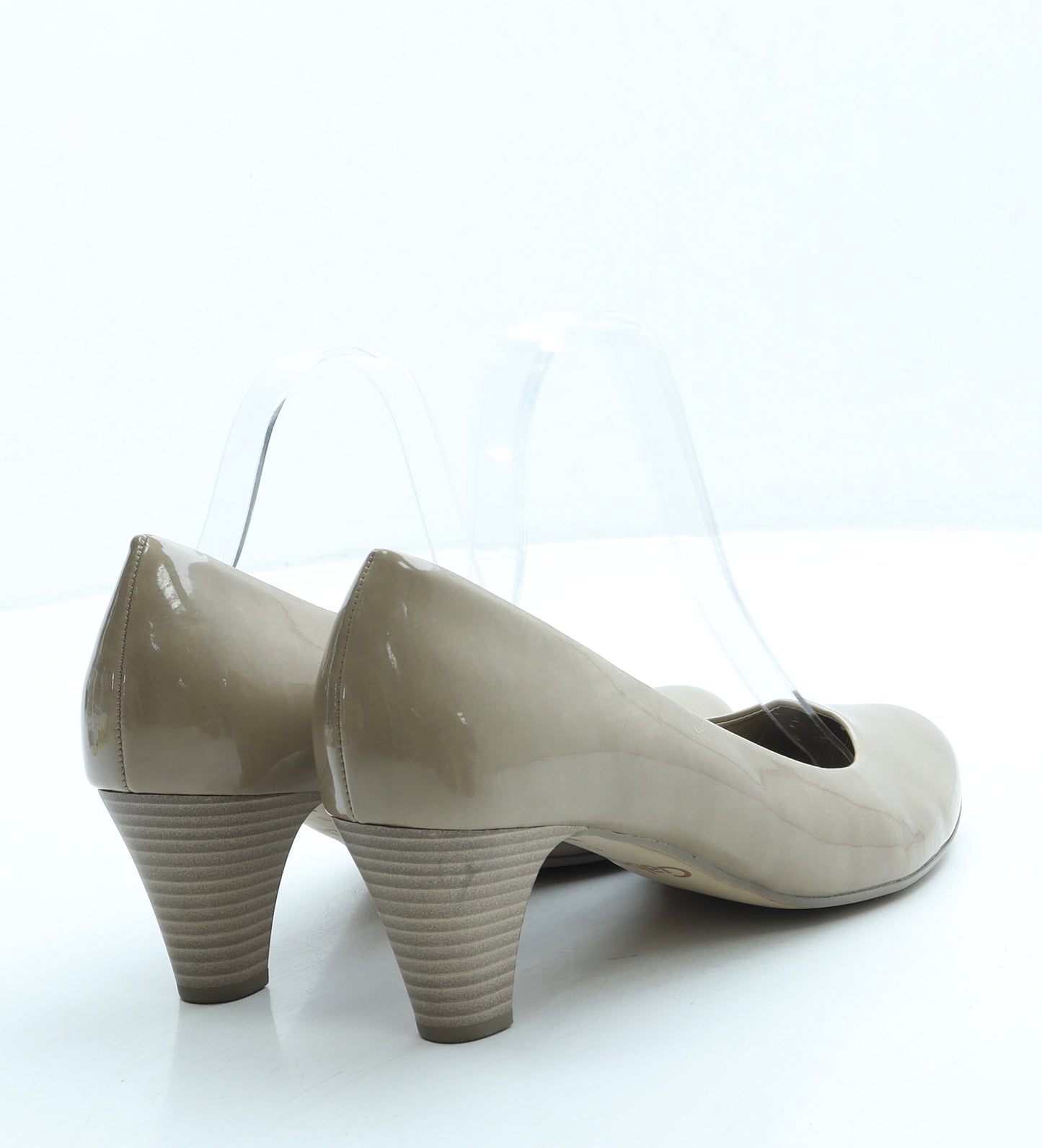 Gabor Womens Beige Leather Court Heel UK 6