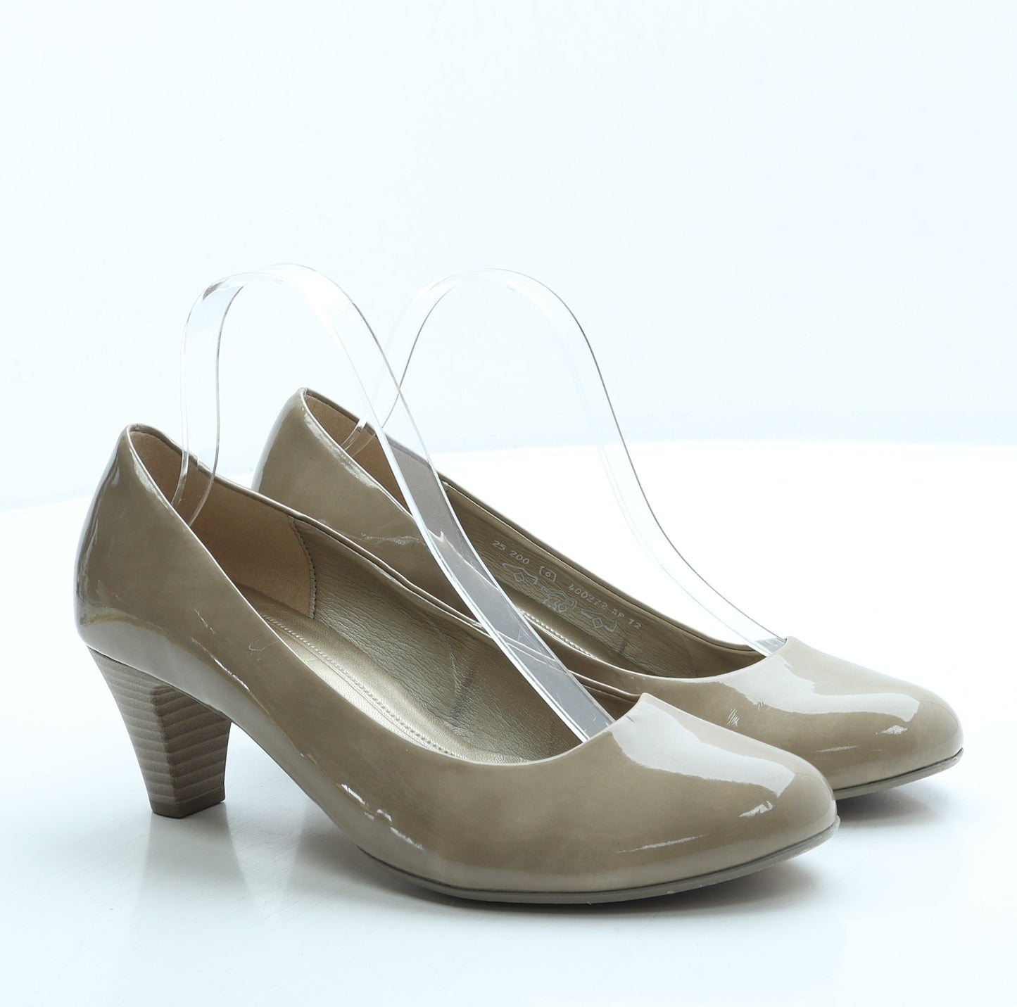 Gabor Womens Beige Leather Court Heel UK 6