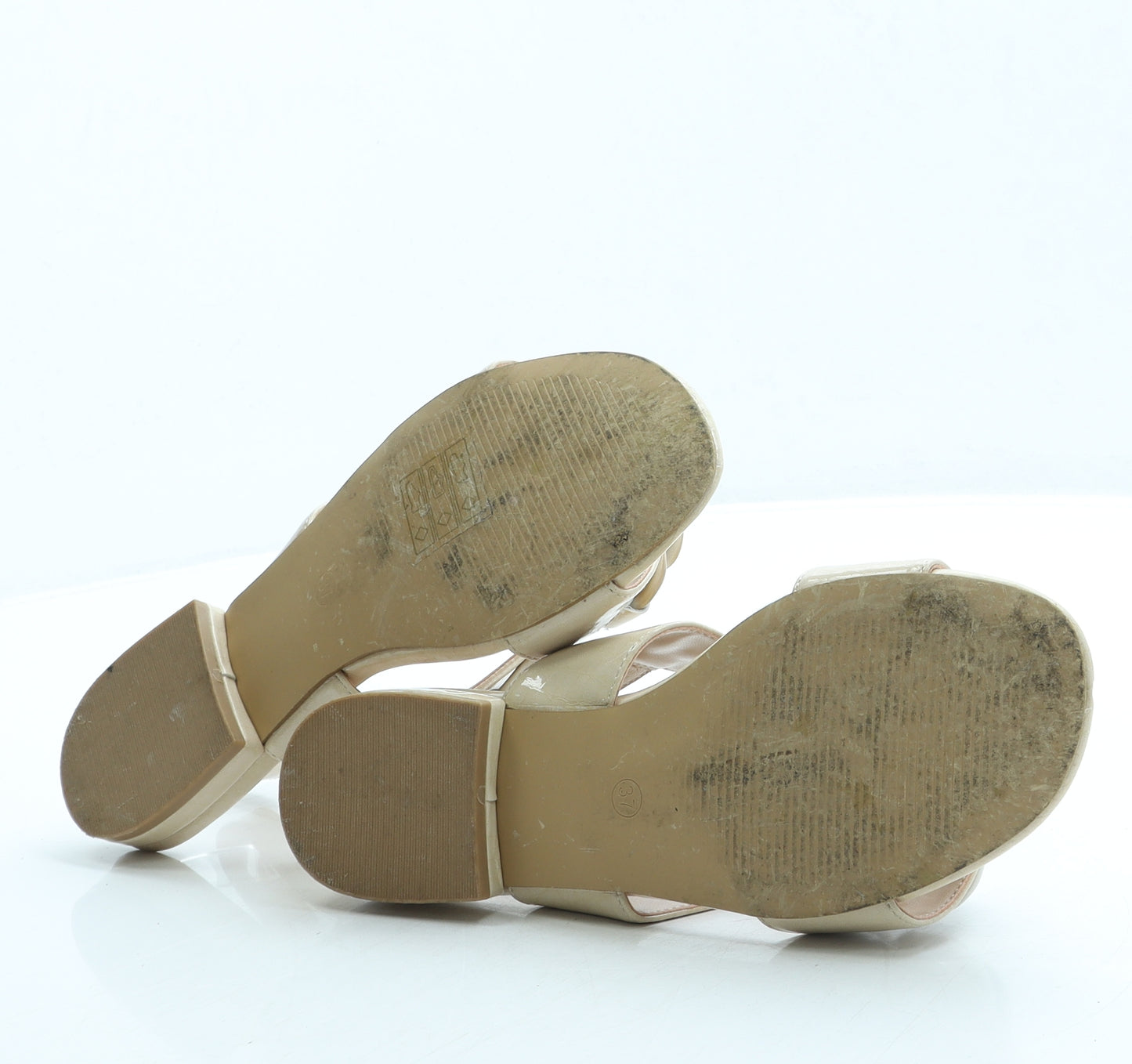 Lunar Womens Beige Leather Slingback Sandal UK 4 37