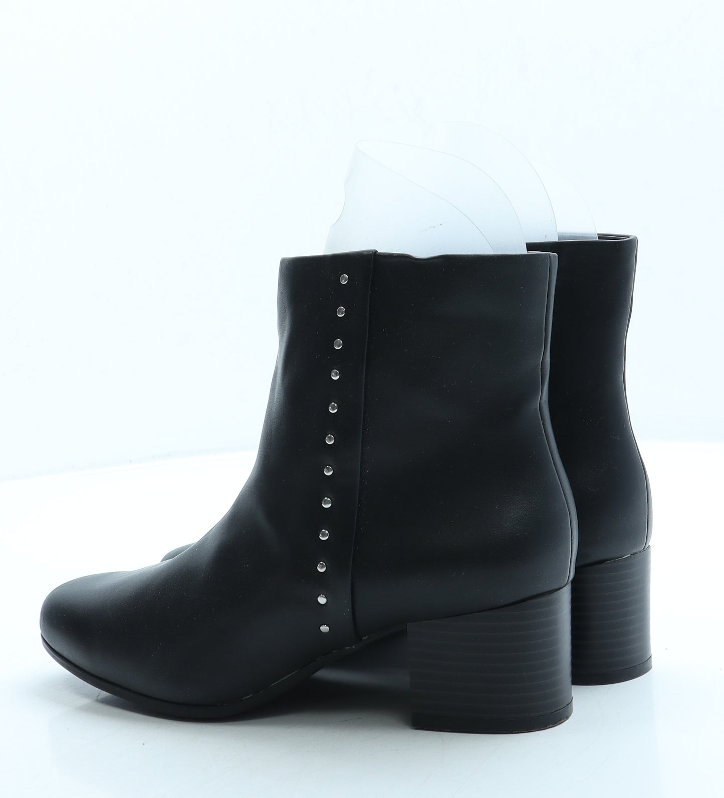 Damart Womens Black Leather Bootie Boot UK 5 38