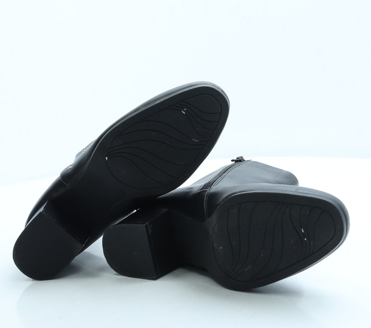 Damart Womens Black Leather Bootie Boot UK 5 38