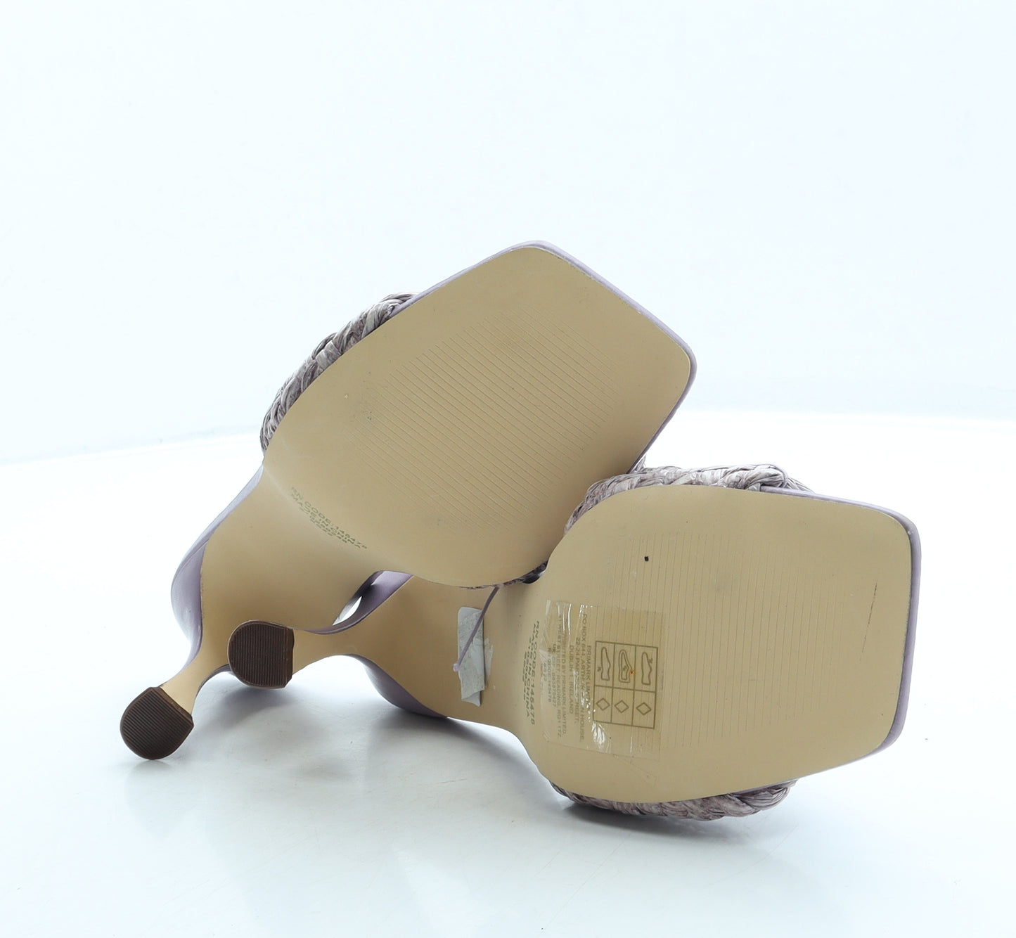 Primark Womens Purple Polyester Mule Heel UK 7 40 US 9