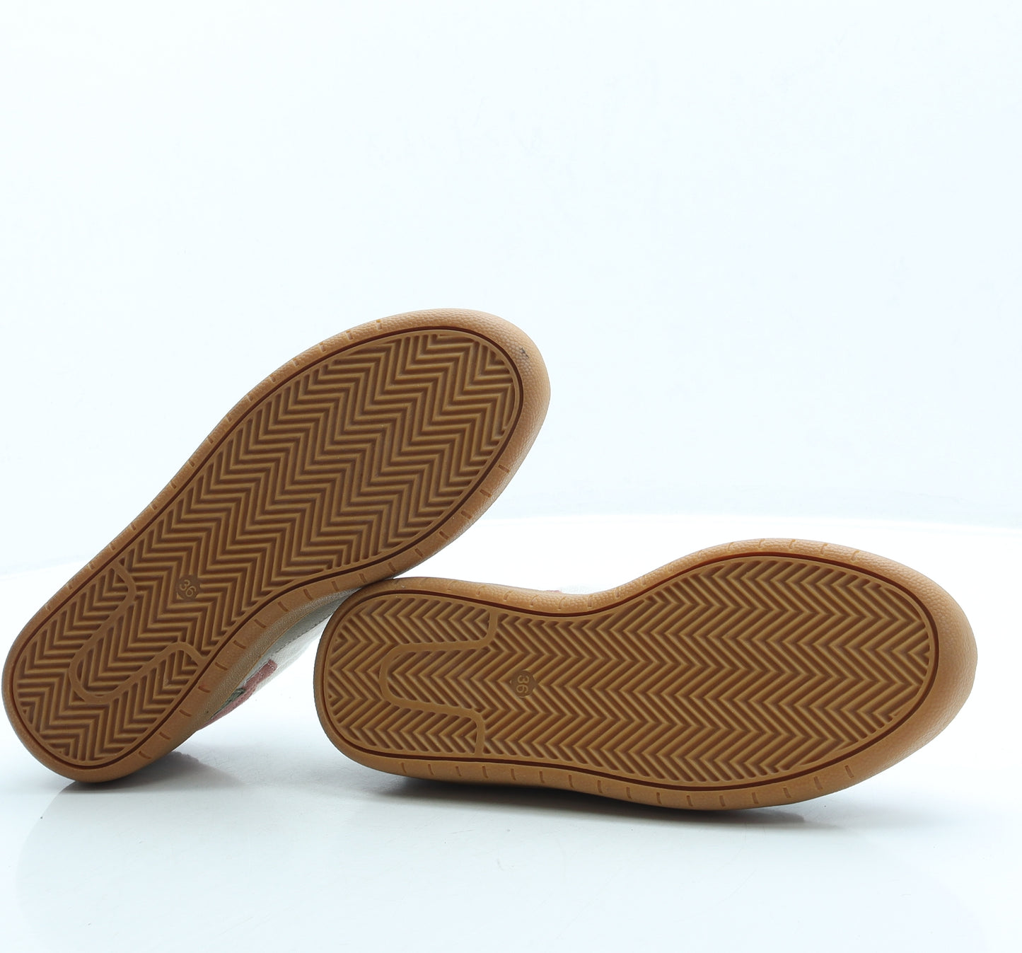 White Stuff Womens White Colourblock Polyester Trainer UK 3 36